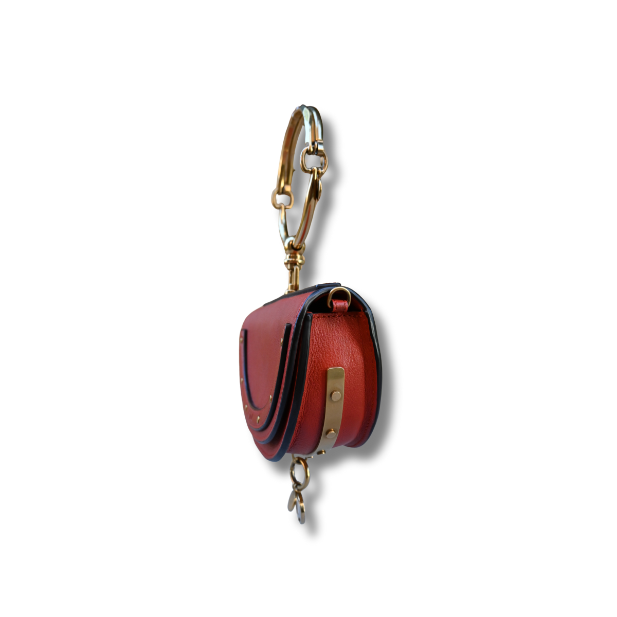 Chloe Nile Minaudiere Bracelet Bag Burnt Orange