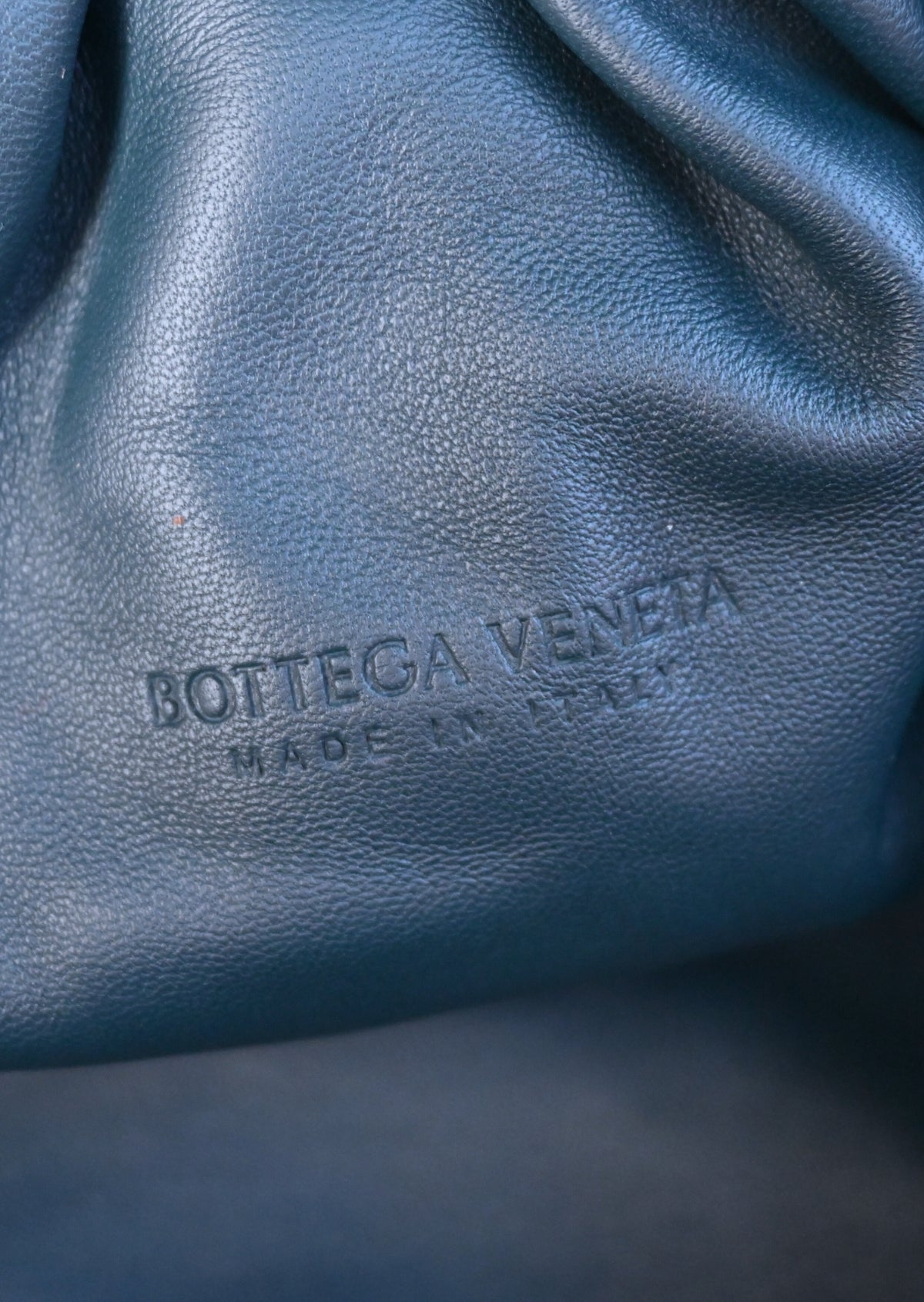 Bottega Veneta Intrecciato Clutch Bag Pouch Bottle Green Nav