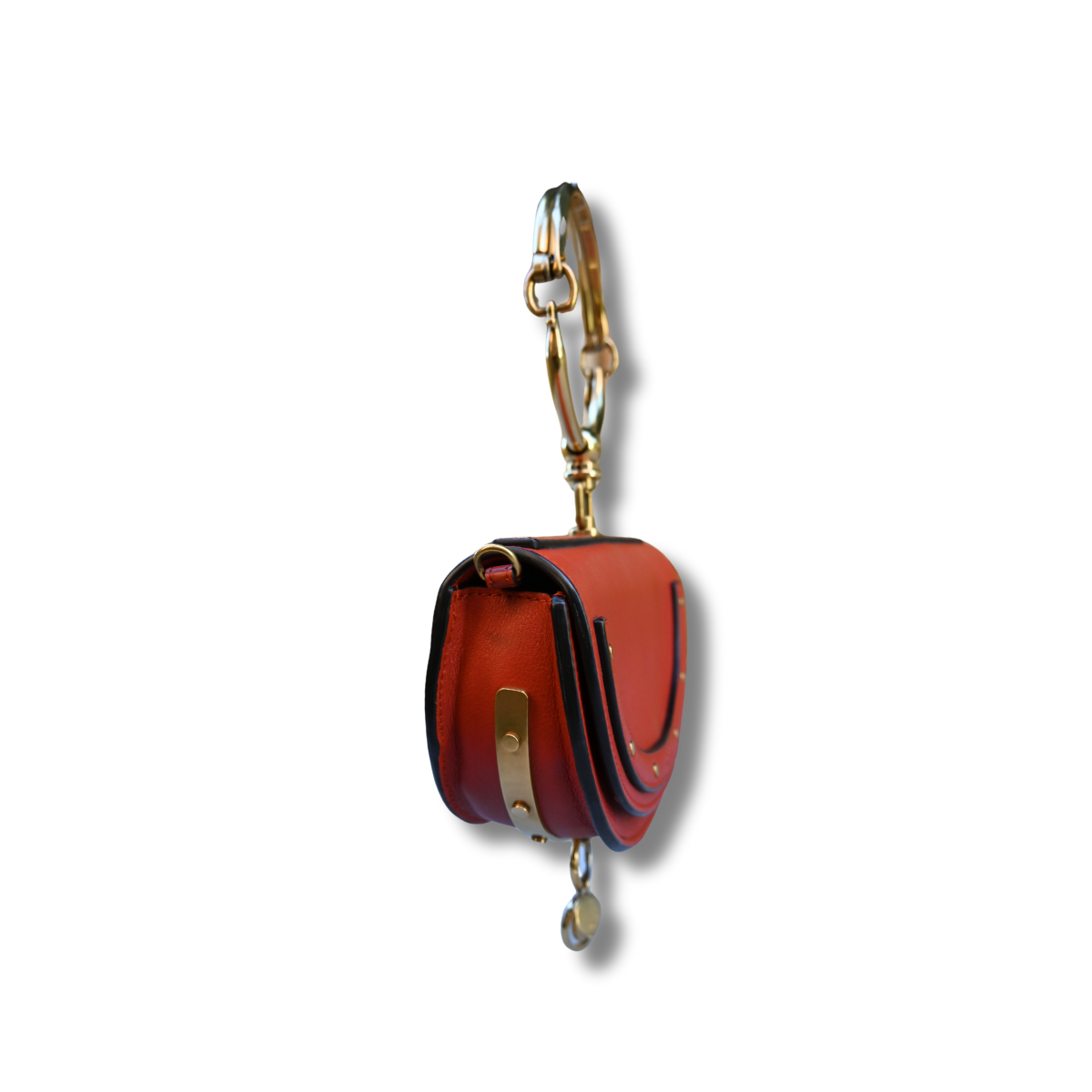 Chloe Nile Minaudiere Bracelet Bag Burnt Orange