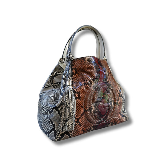 Gucci Soho Shoulder Bag Python Exotic