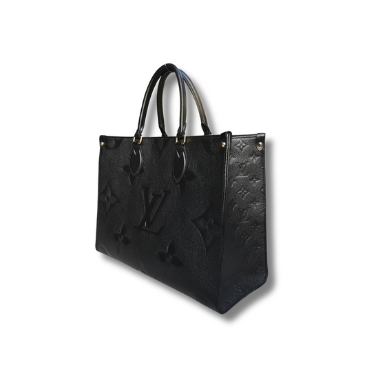 Louis Vuitton OnTheGo MM Noir Obscur Shoulder Bag