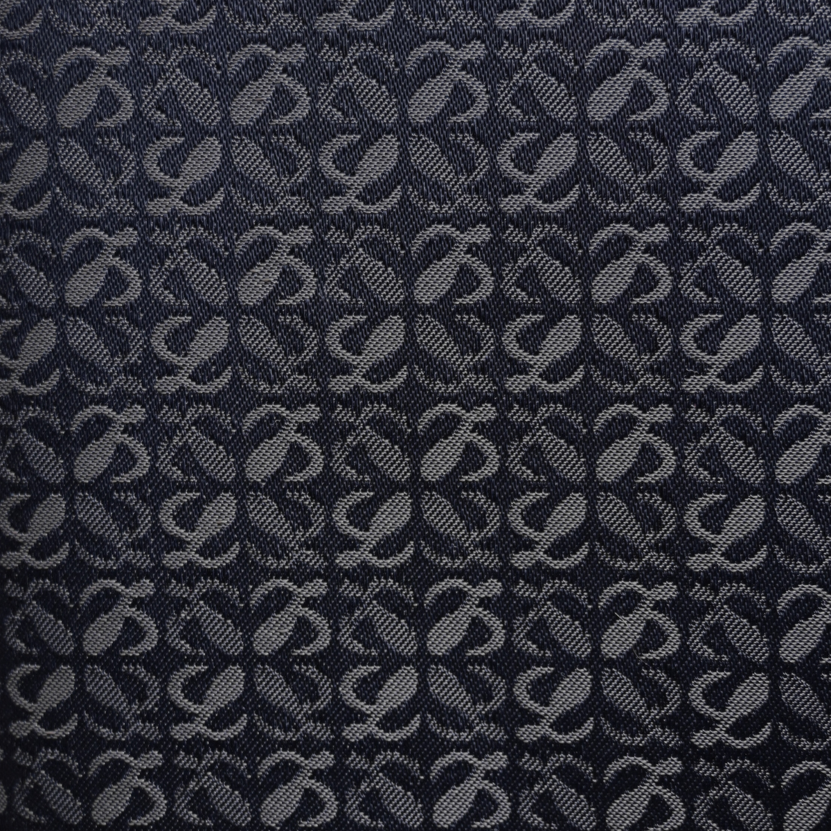 Loewe Anagram Canvas and leather Shoulder Bag with buckle black and gold