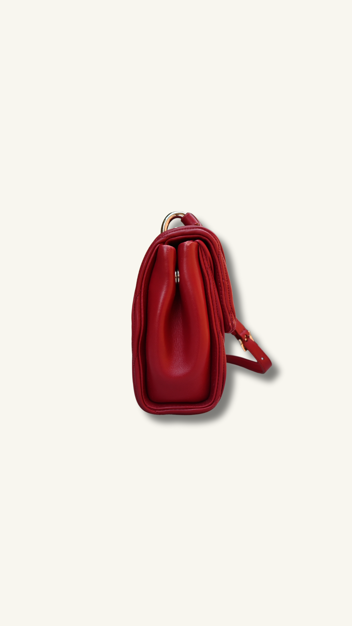 Two-Way Matelassé Nappa Leather Shoulder Bag