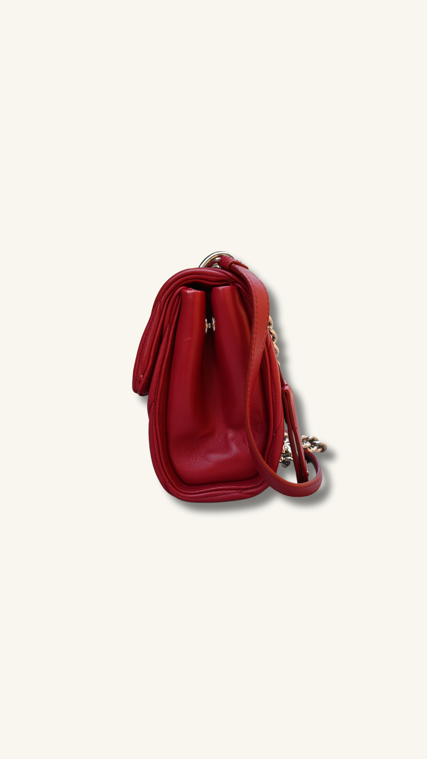 Two-Way Matelassé Nappa Leather Shoulder Bag