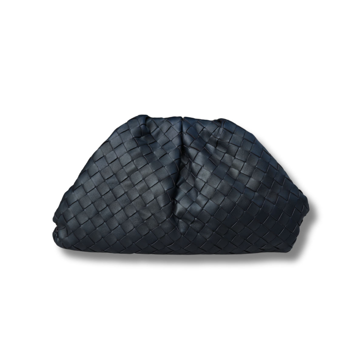 Bottega Veneta Intrecciato Clutch Bag Pouch Bottle Green Navy