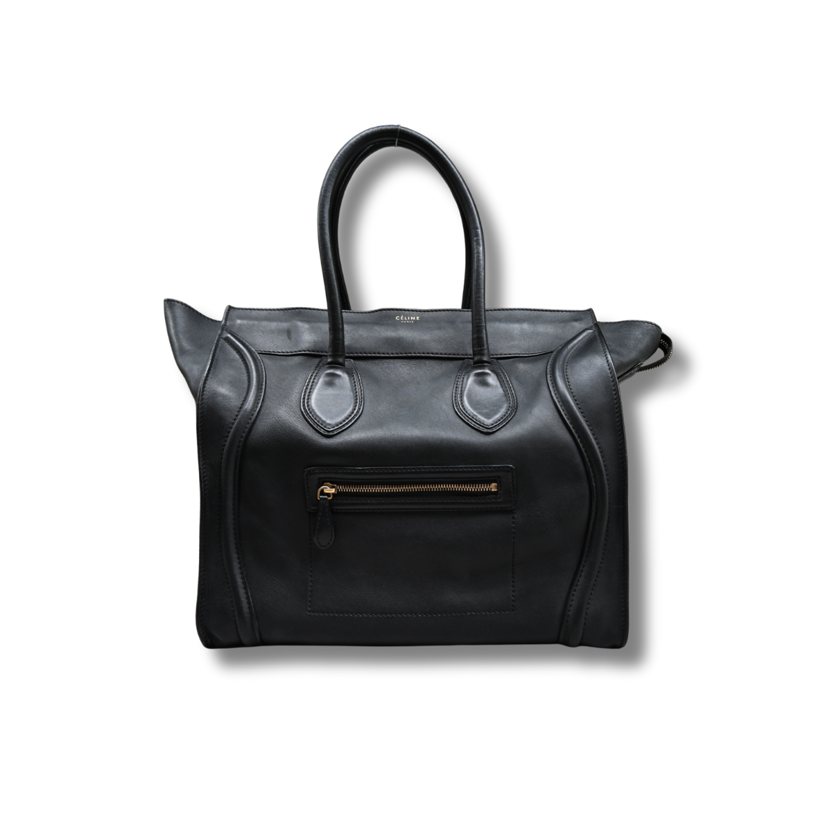 Celine Medium Luggage Bag Black Calfskin leather 
