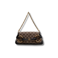 Gucci Horsebit GG Canvas monogram studded chain shoulder bag