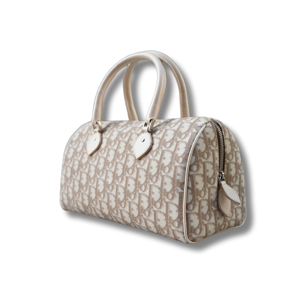 Vintage Dior Diorissimo Flower Embroidered Boston Bag