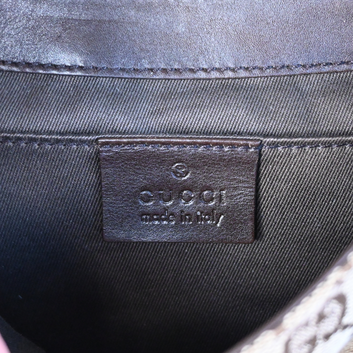 Gucci Horsebit GG Canvas monogram studded chain shoulder bag