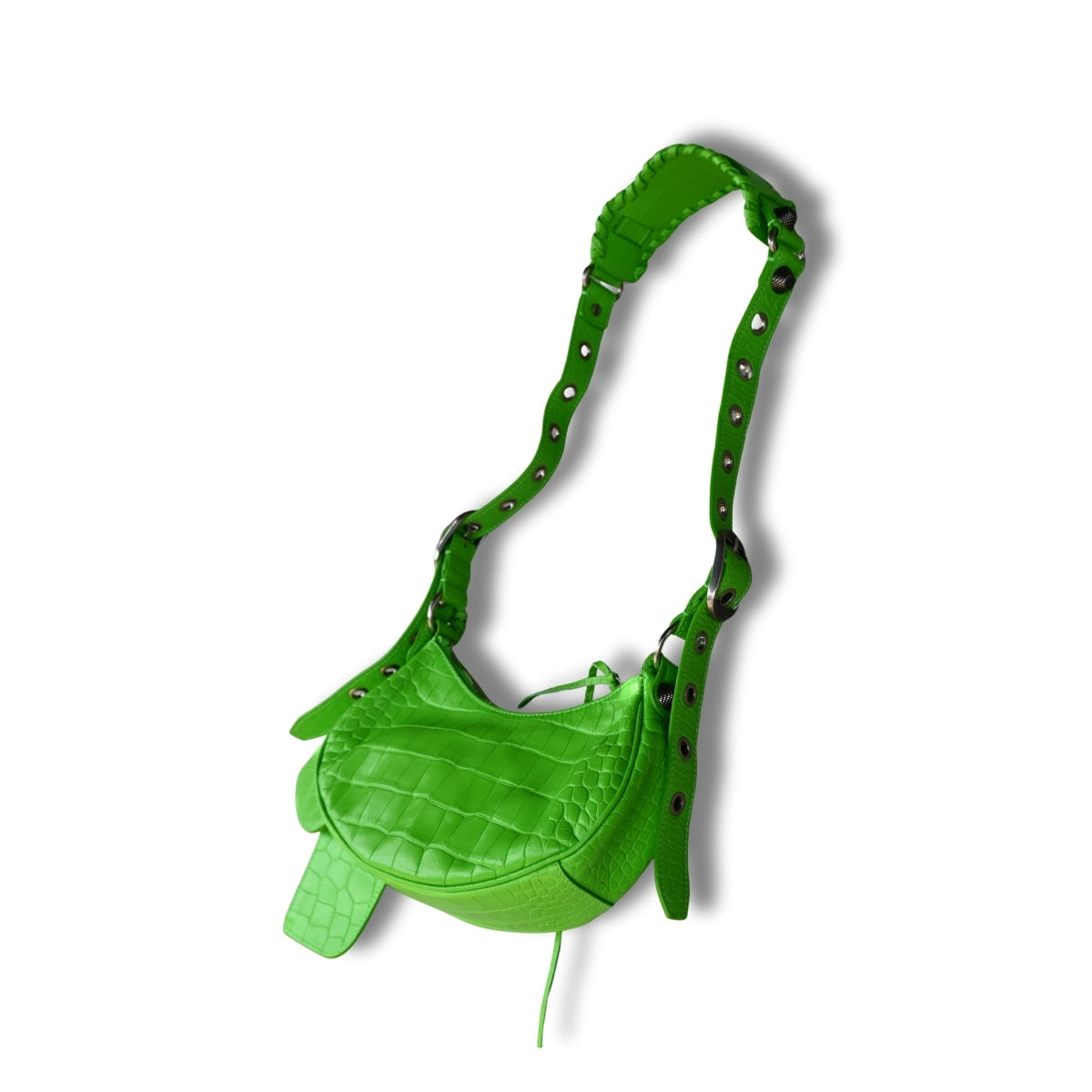 Balenciaga Le Cagole Shoulder & Cross body bag neon green