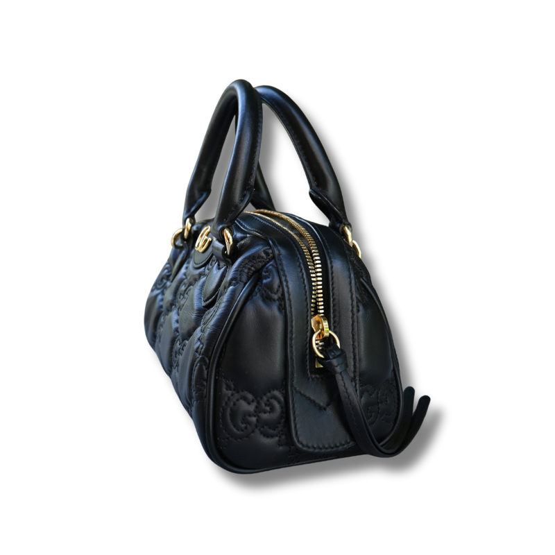 Gucci Mini GG Matelassé Top-Handle Bag