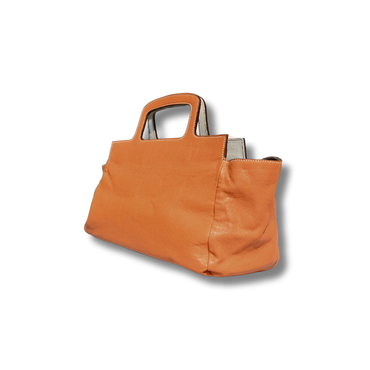 Miu Miu Handle Bag vintage orange leather