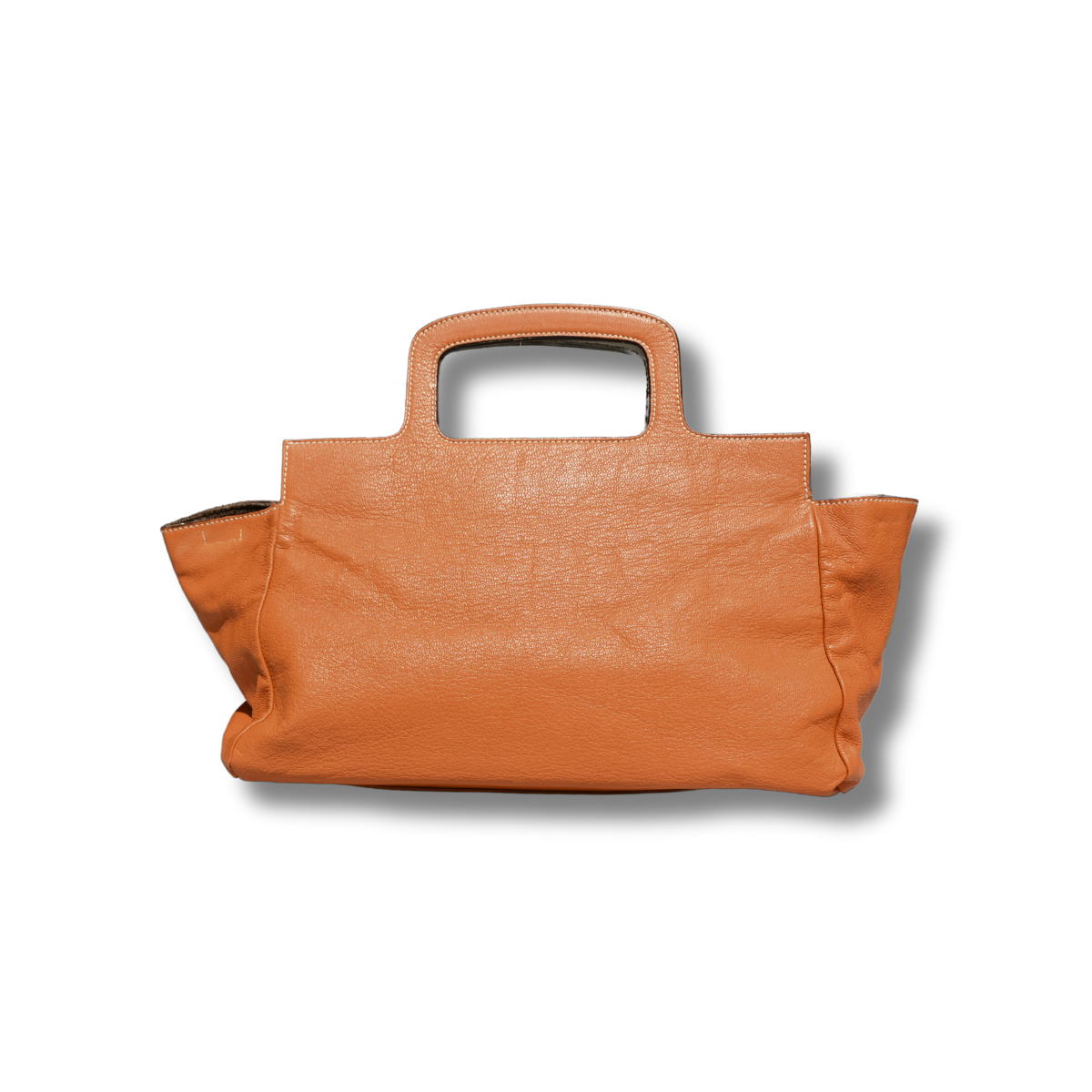 Miu Miu Handle Bag vintage orange leather