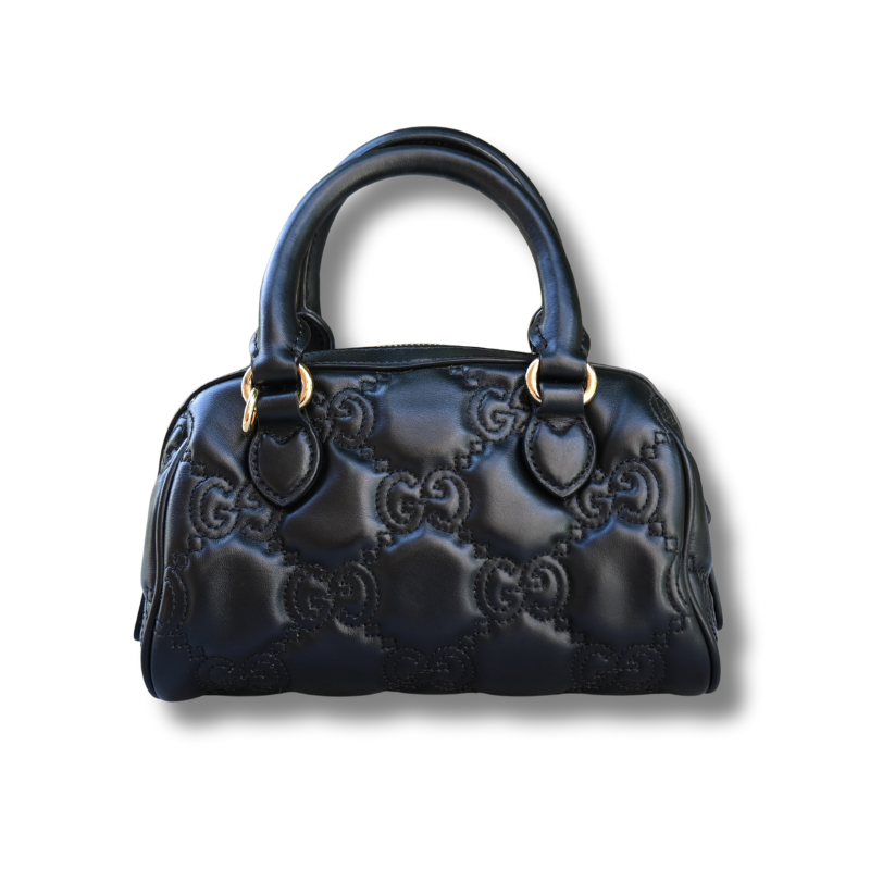 Gucci Mini GG Matelassé Top-Handle Bag