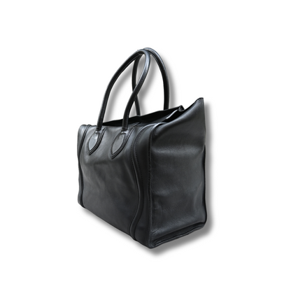 Celine Medium Luggage Bag Black Calfskin leather 