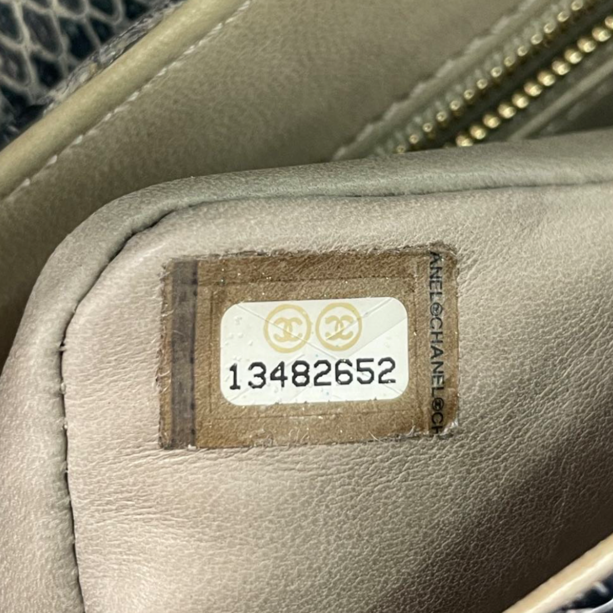 Chanel 2.55 Crocodile Crossbody bag serial number