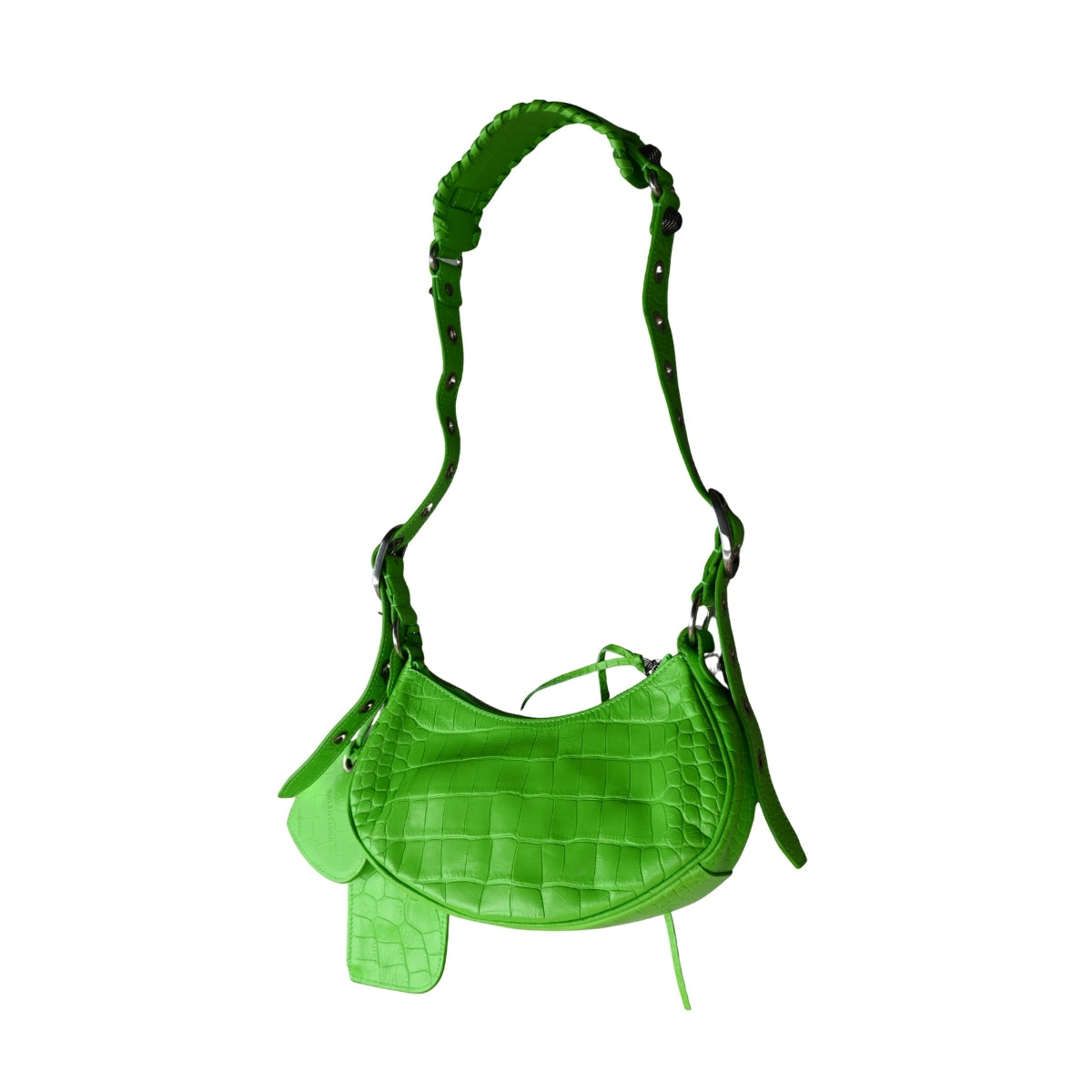 Balenciaga Le Cagole Shoulder & Cross body bag neon green
