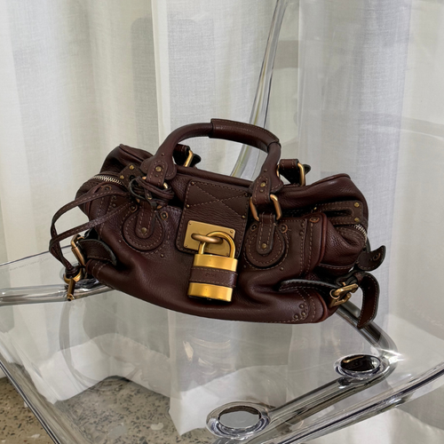 Paddington bag in grained leather Crafty Brown