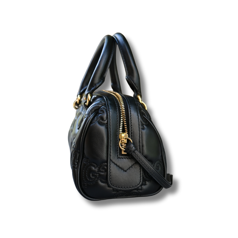 Gucci Mini GG Matelassé Top-Handle Bag