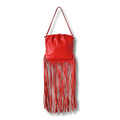 Bottega Veneta The Fringe Pouch Bag in Red 