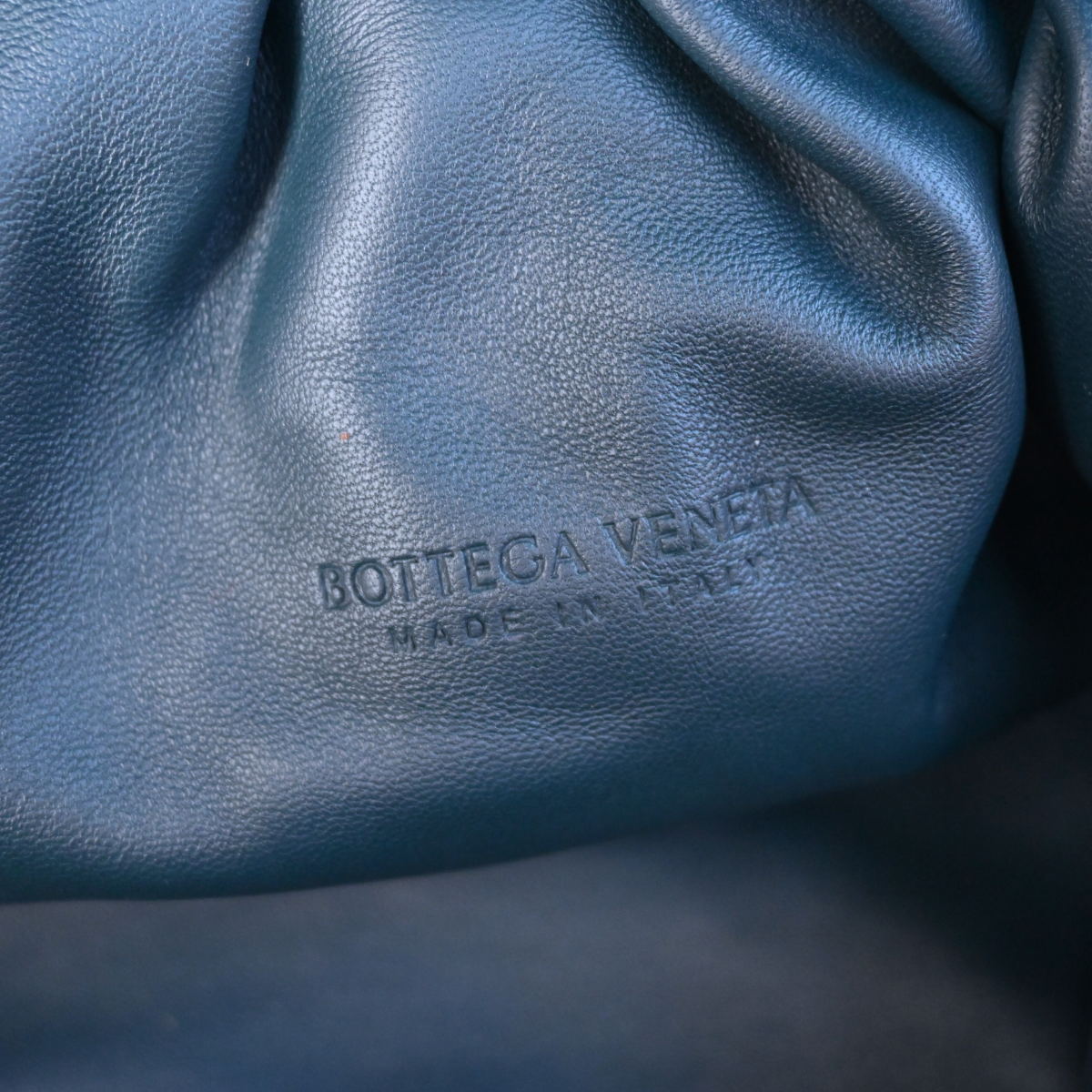 Bottega Veneta Intrecciato Clutch Bag Pouch Bottle Green Nav