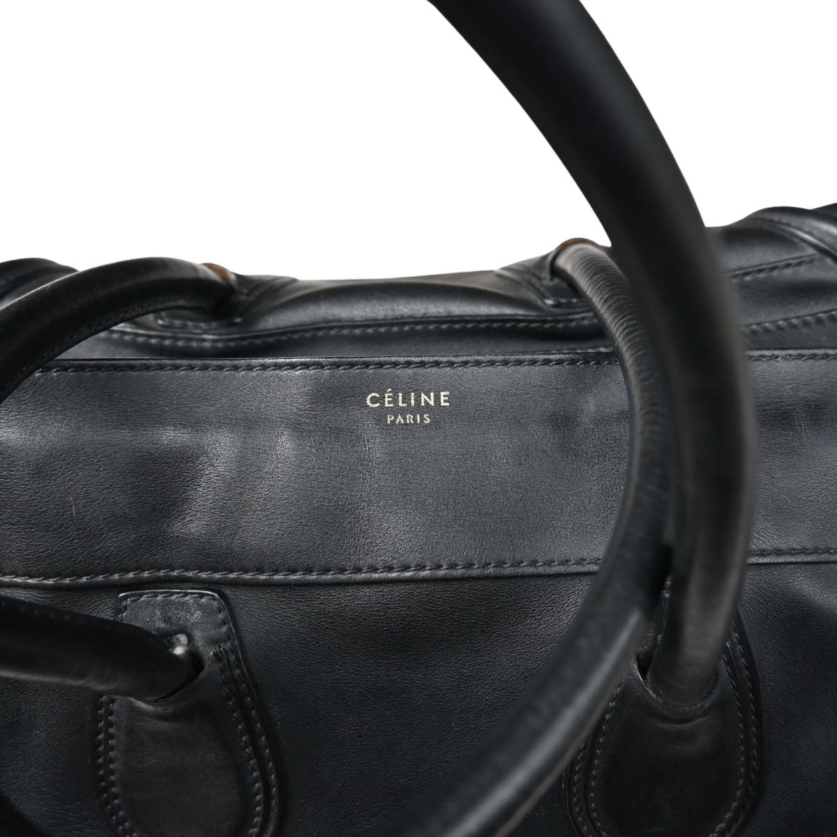Celine Medium Luggage Bag Black Calfskin leather 