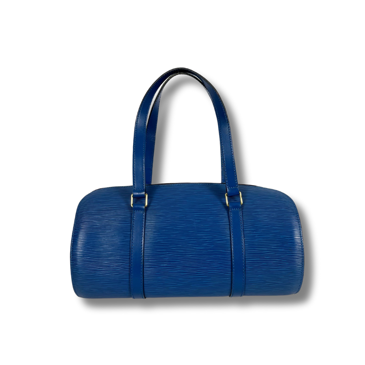 Louis Vuitton Vintage Papillon Handle Bag Blue Epi Leather