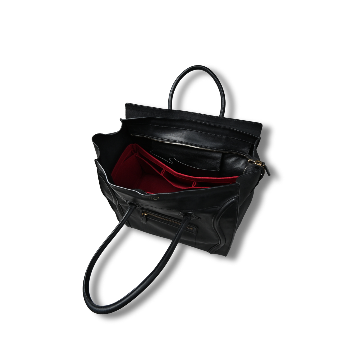 Celine Medium Luggage Bag Black Calfskin leather 