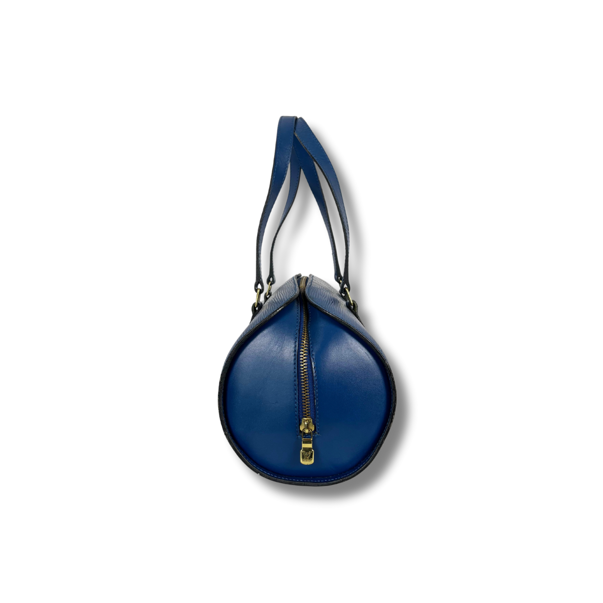 Louis Vuitton Vintage Papillon Handle Bag Blue Epi Leather