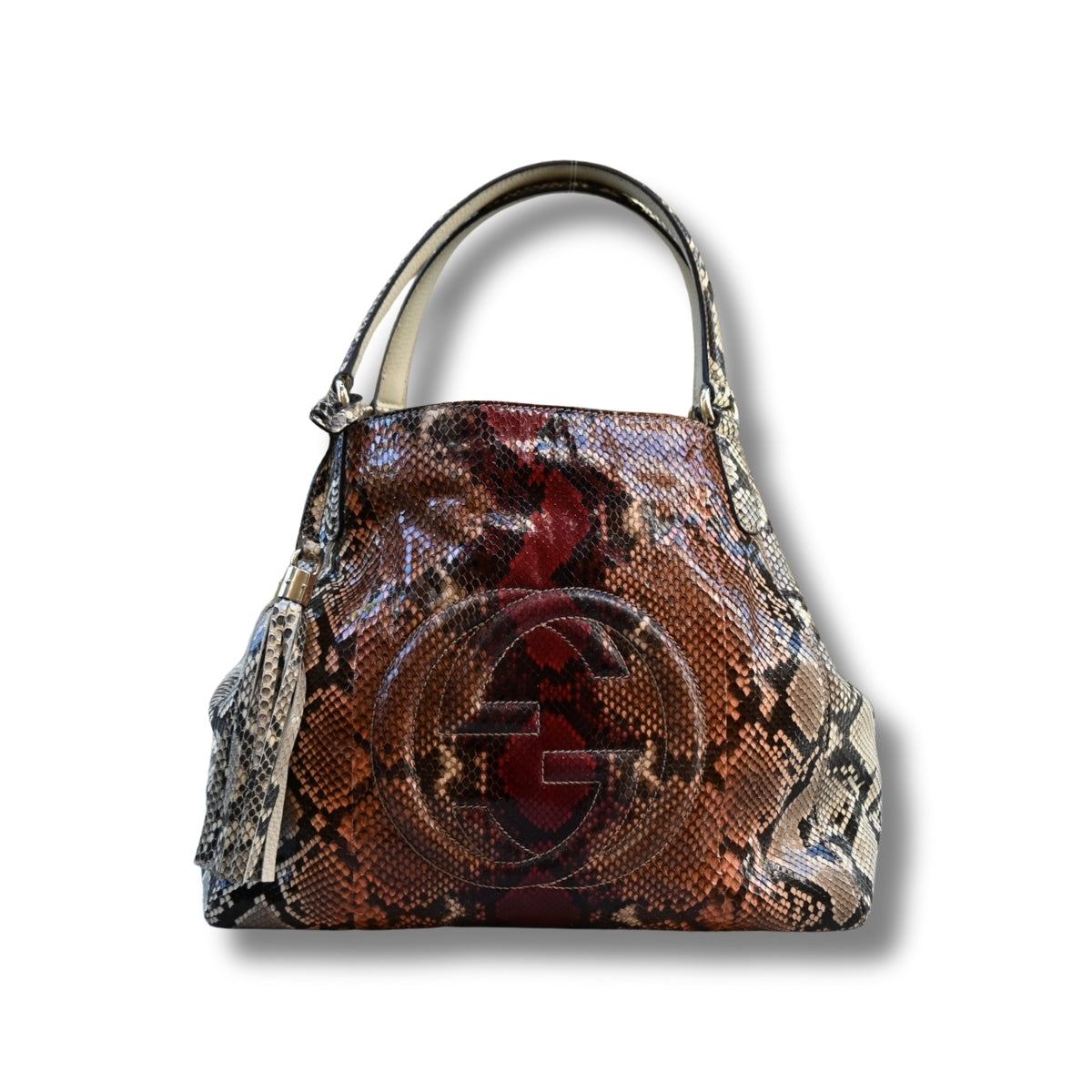 Gucci Soho Shoulder Bag Python Exotic