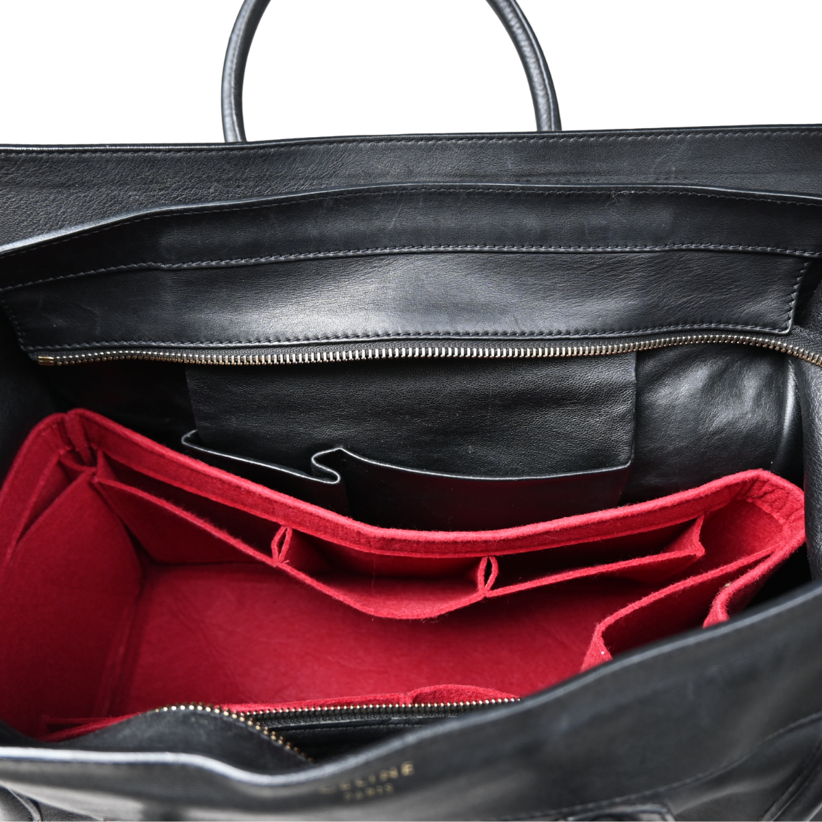 Celine Medium Luggage Bag Black Calfskin leather 