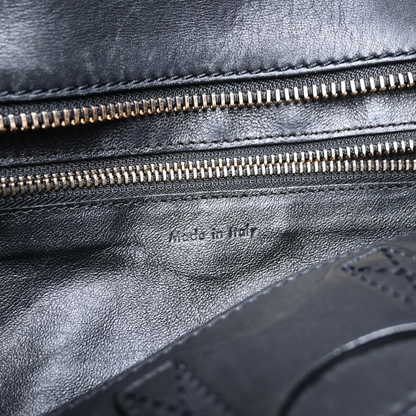 Celine Medium Luggage Bag Black Calfskin leather 