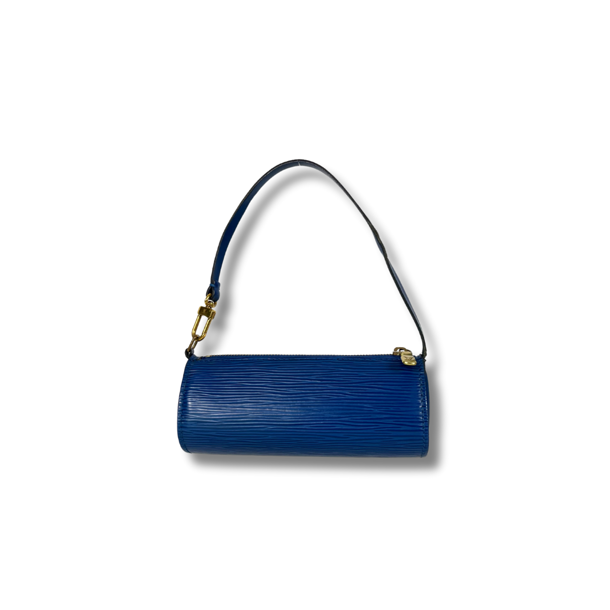 Louis Vuitton Vintage Papillon Handle Bag Blue Epi Leather