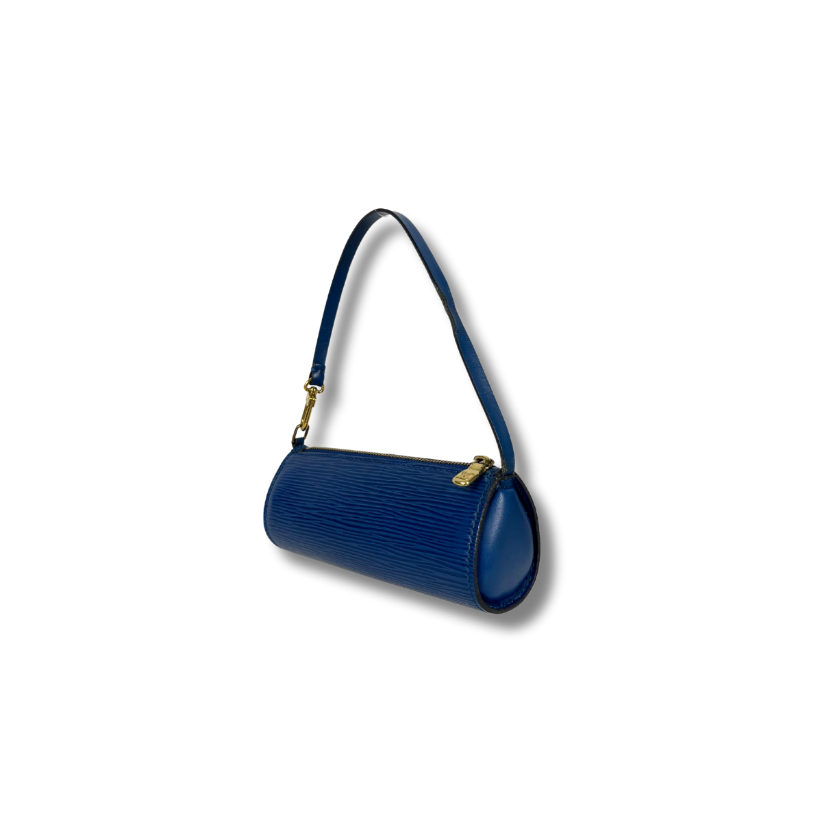 Louis Vuitton Vintage Papillon Handle Bag Blue Epi Leather