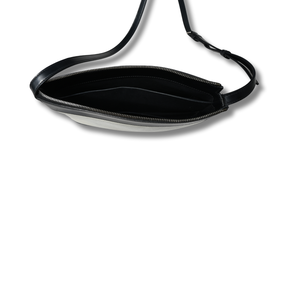 Balenciaga Crossbody Satchel Bag Black and neutral canvas leather pre-owned