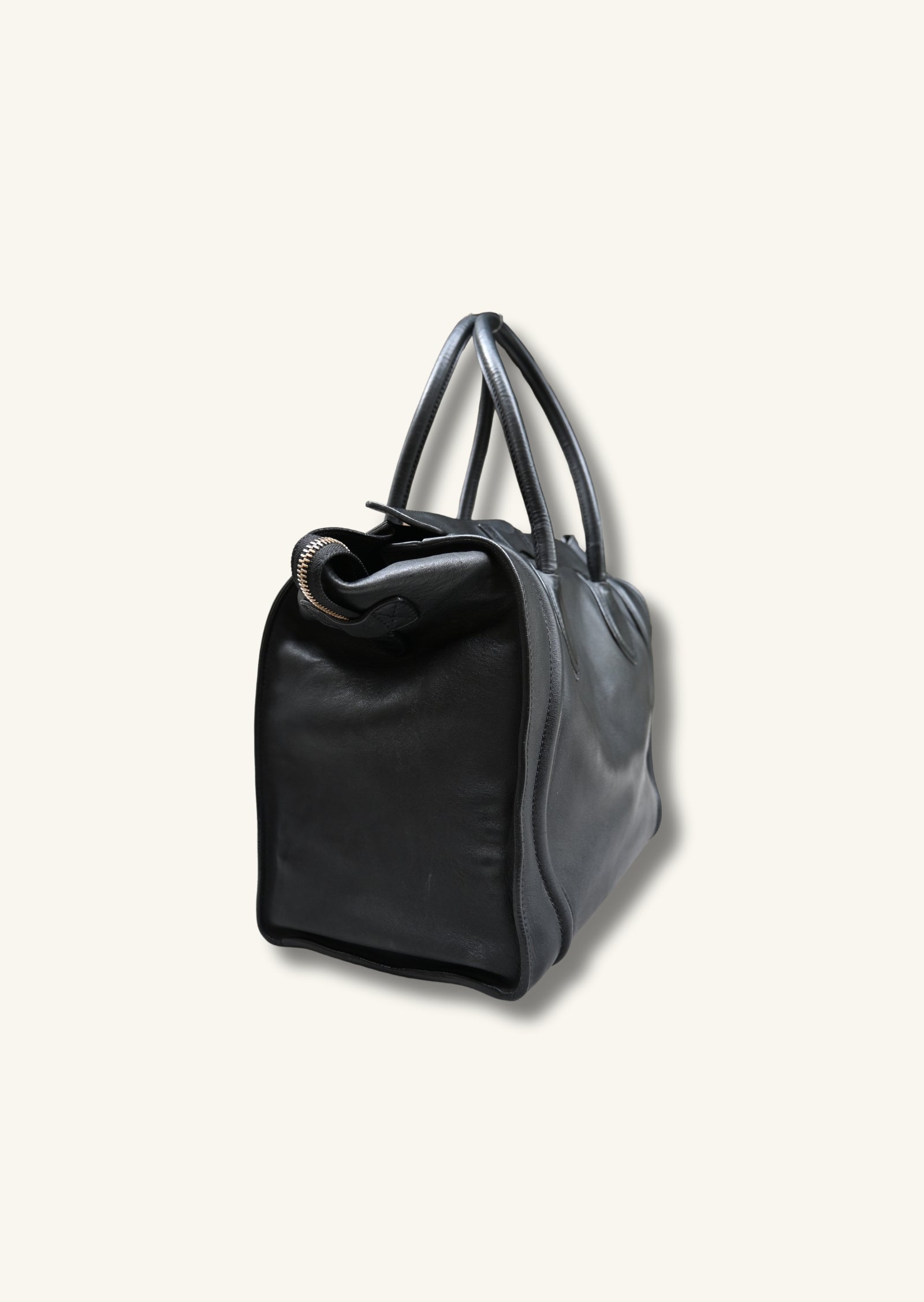 Celine Medium Luggage Bag Black Calfskin leather 