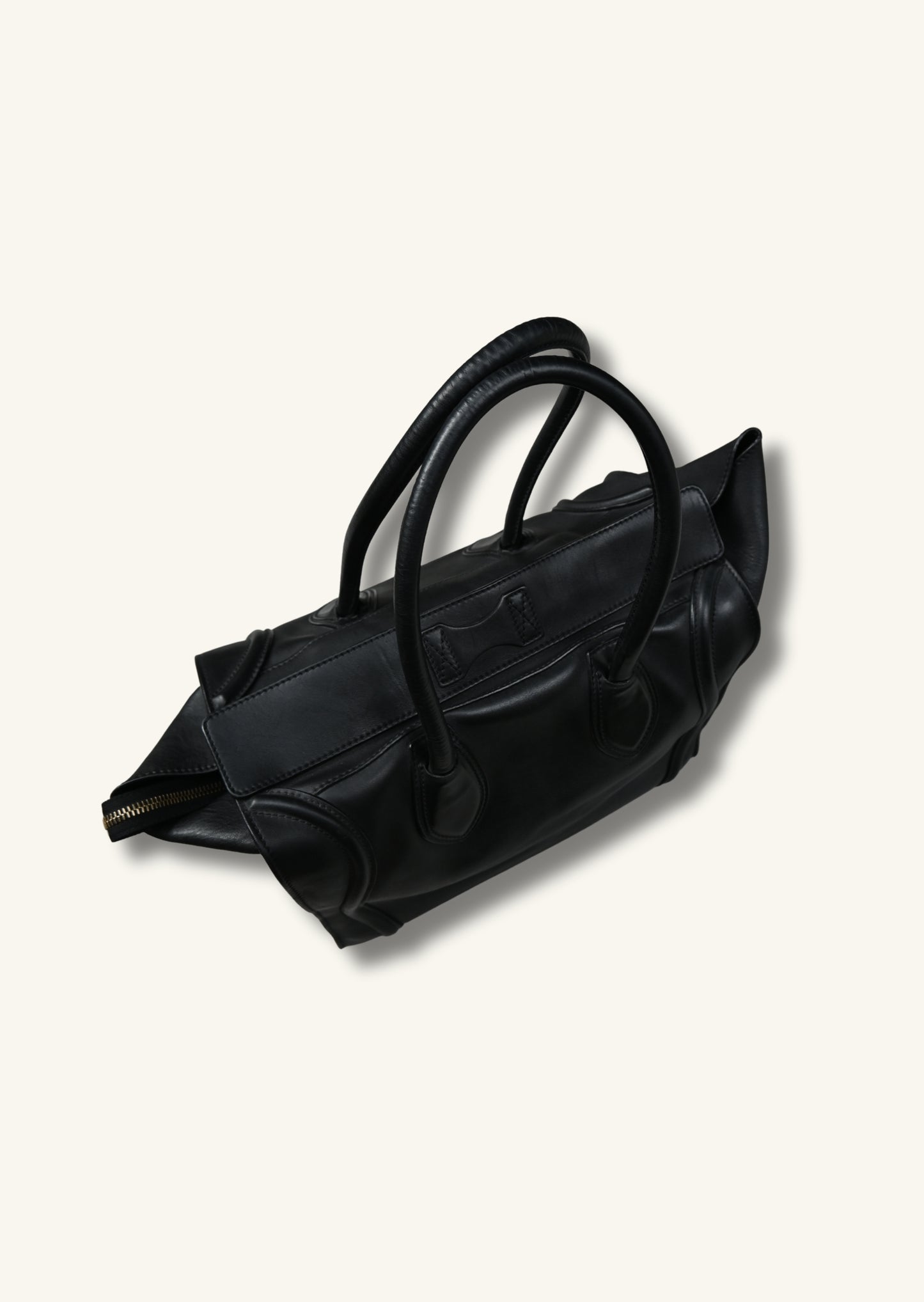 Celine Medium Luggage Bag Black Calfskin leather 