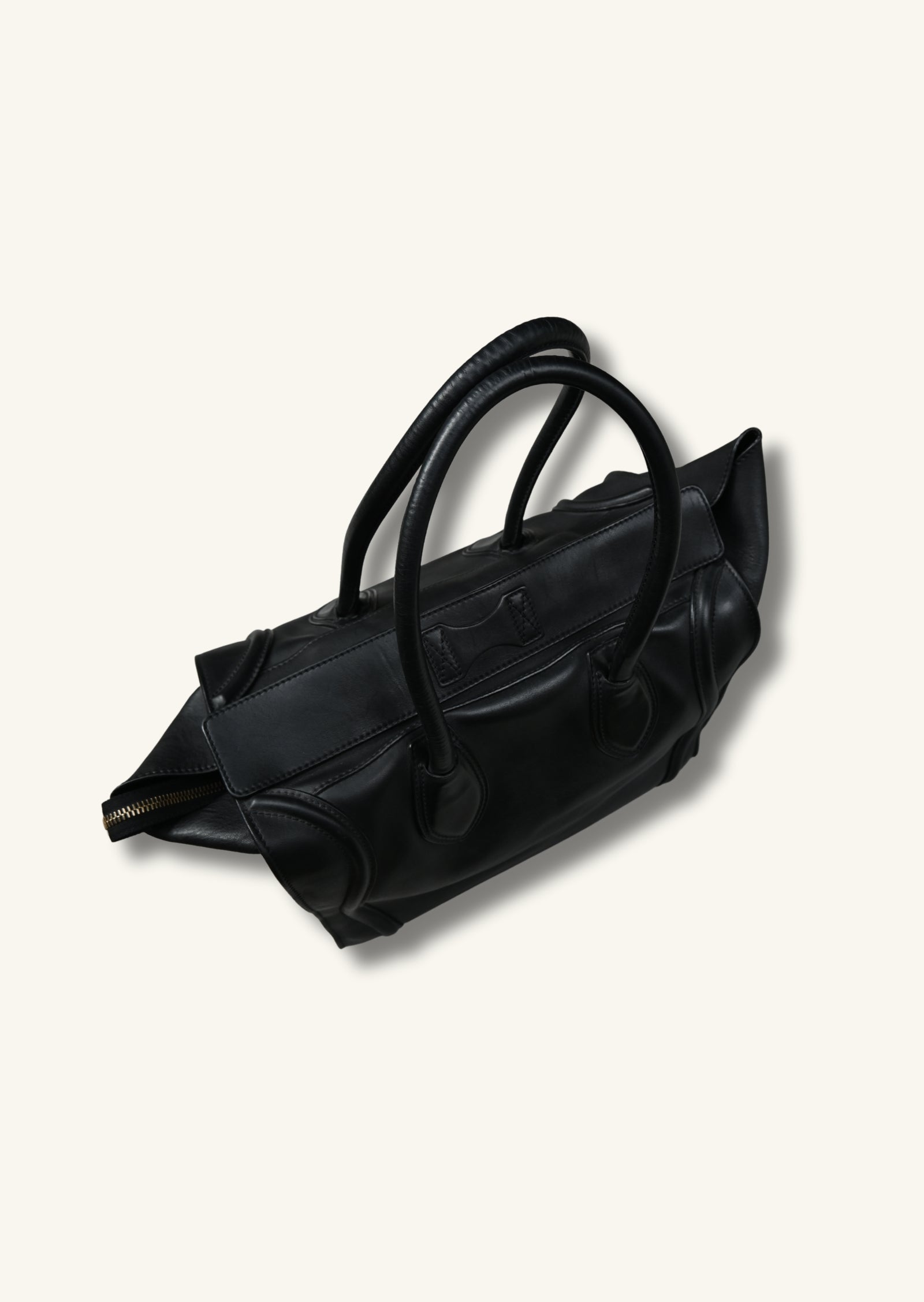 Celine Medium Luggage Bag Black Calfskin leather 