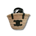 Celine Nano Triomphe Raffia Bag