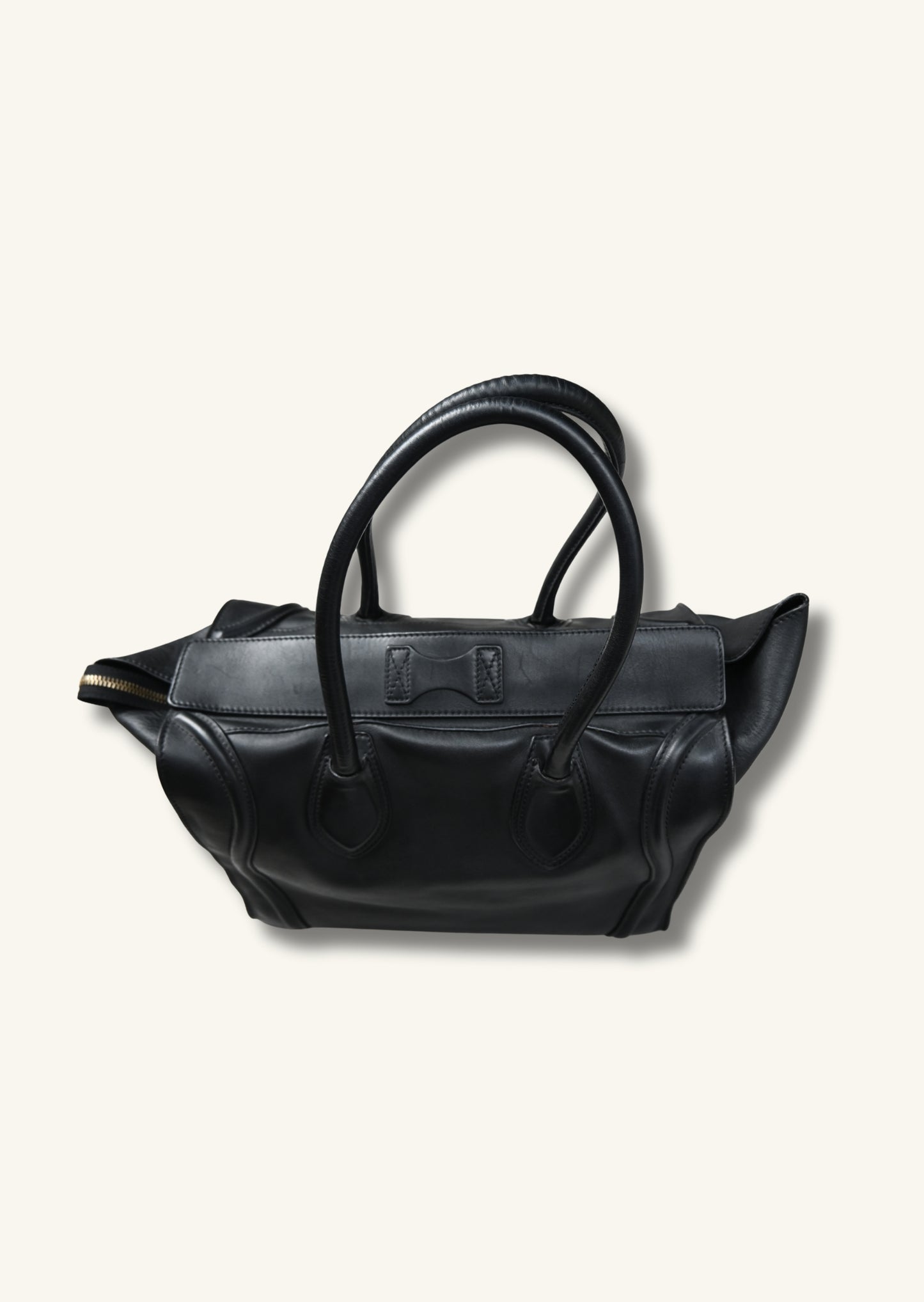 Celine Medium Luggage Bag Black Calfskin leather 