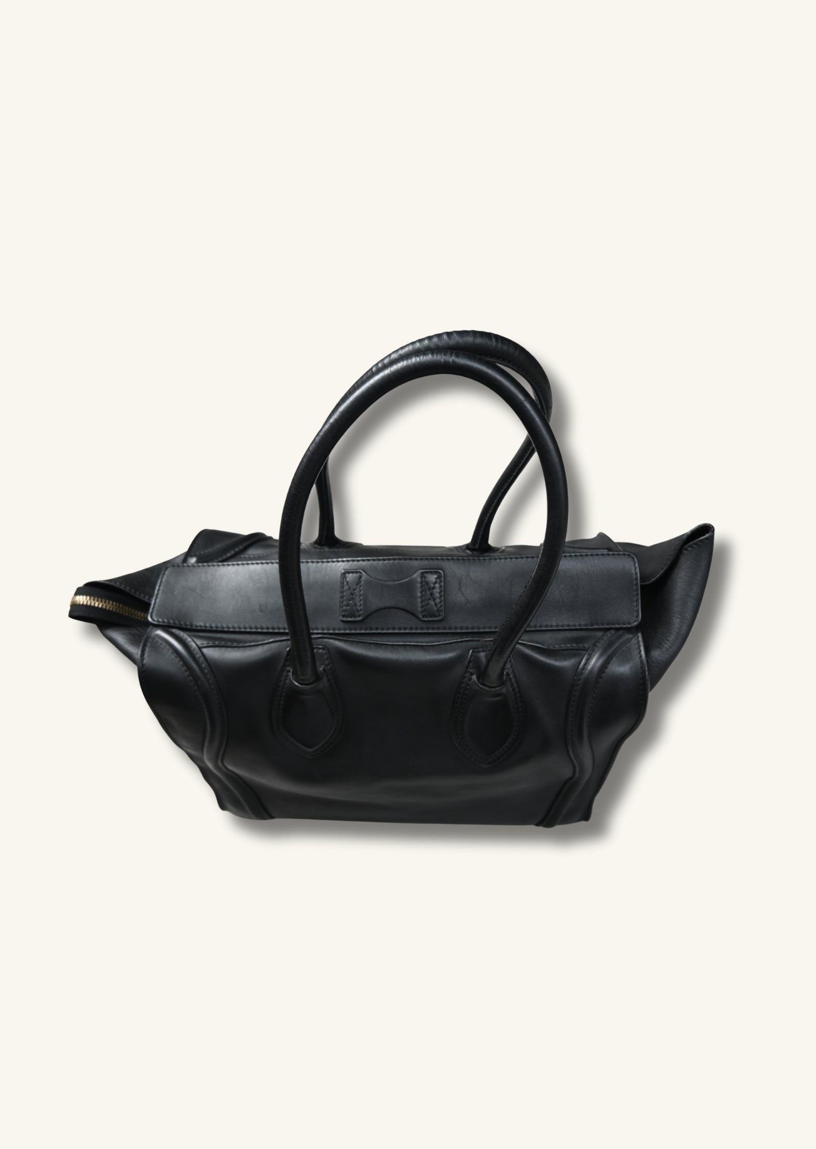 Celine Medium Luggage Bag Black Calfskin leather 