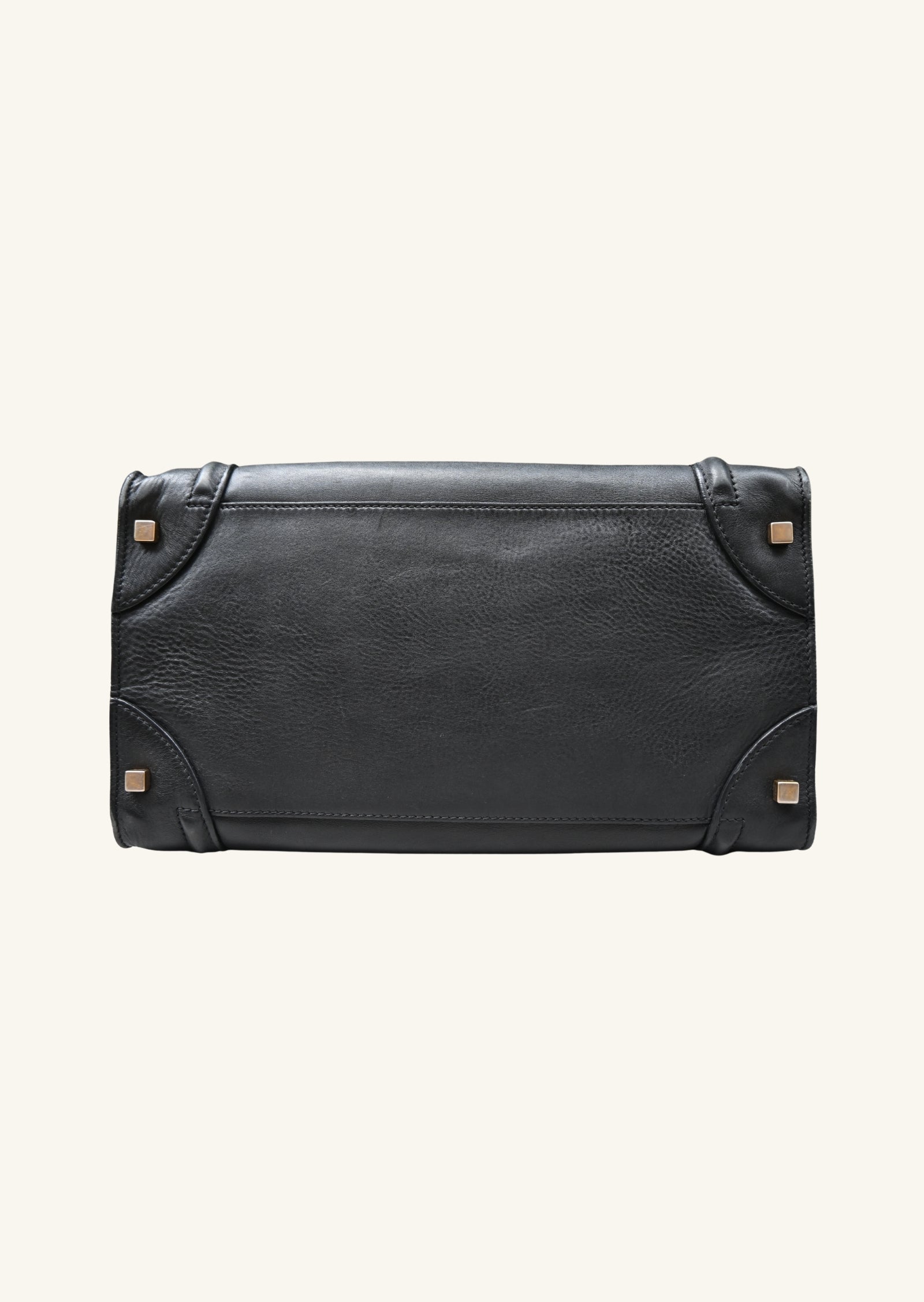 Celine Medium Luggage Bag Black Calfskin leather 
