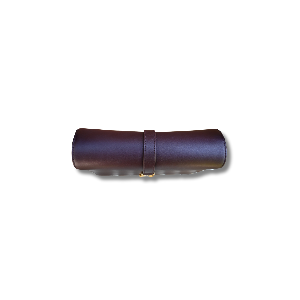 A burgundy Saint Laurent satchel crossbody bag with a gold-finish logo, displayed against a white background