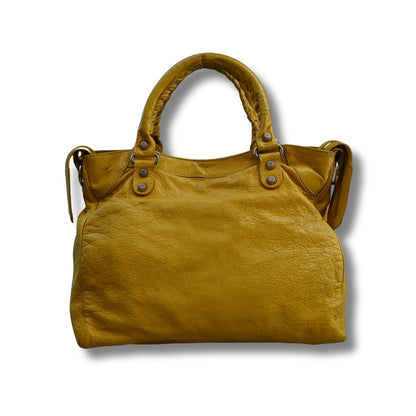 Balenciaga City Town Bag Mustard Yellow