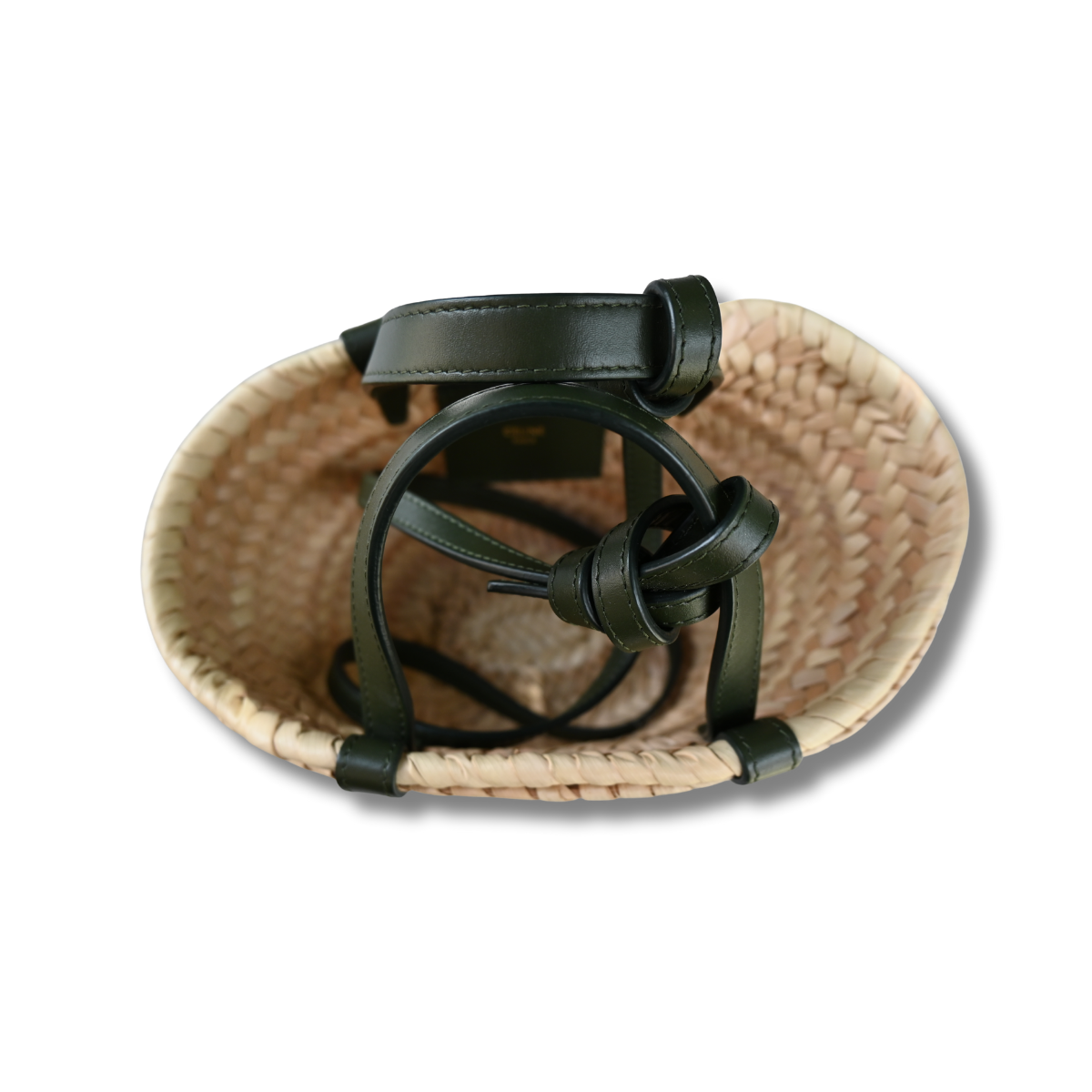 Celine Nano Triomphe Raffia Bag