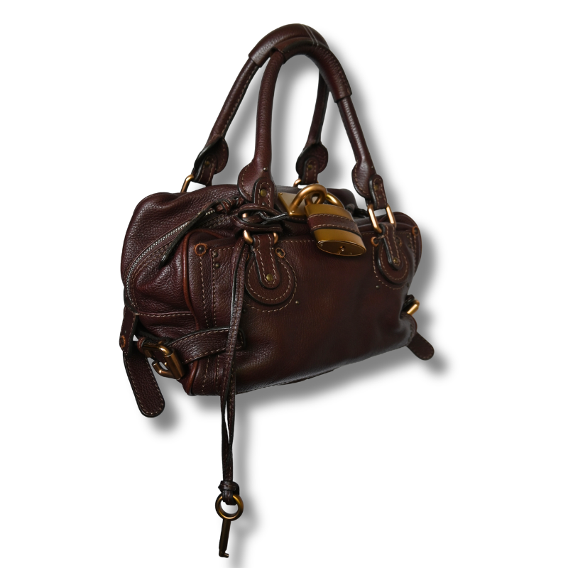 Paddington bag in grained leather Crafty Brown