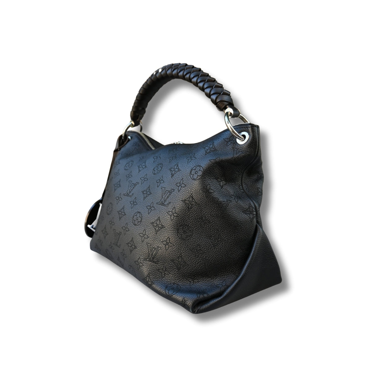 Louis Vuitton Mahina Beaubour Hobo MM Black