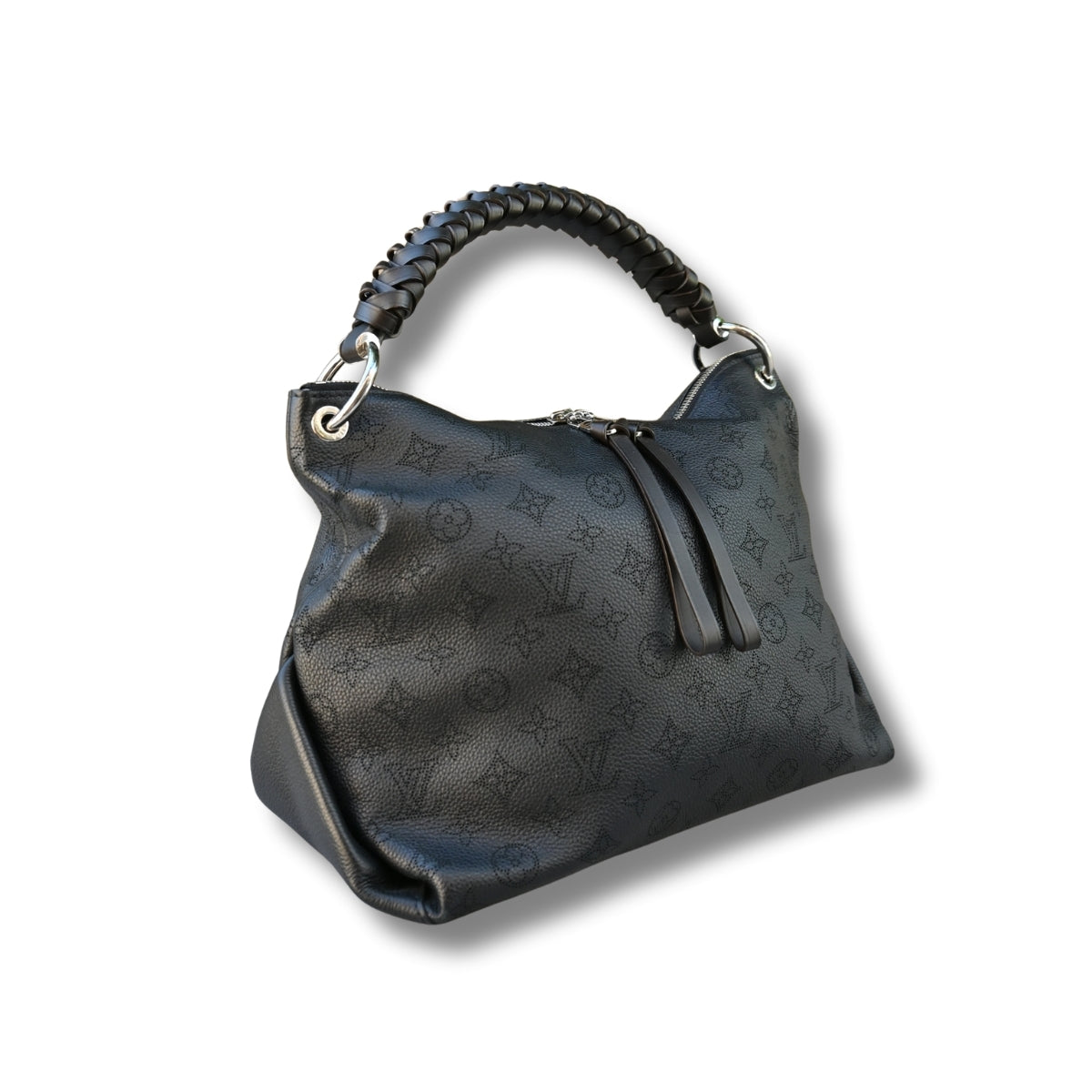 Louis Vuitton Mahina Beaubour Hobo MM Black