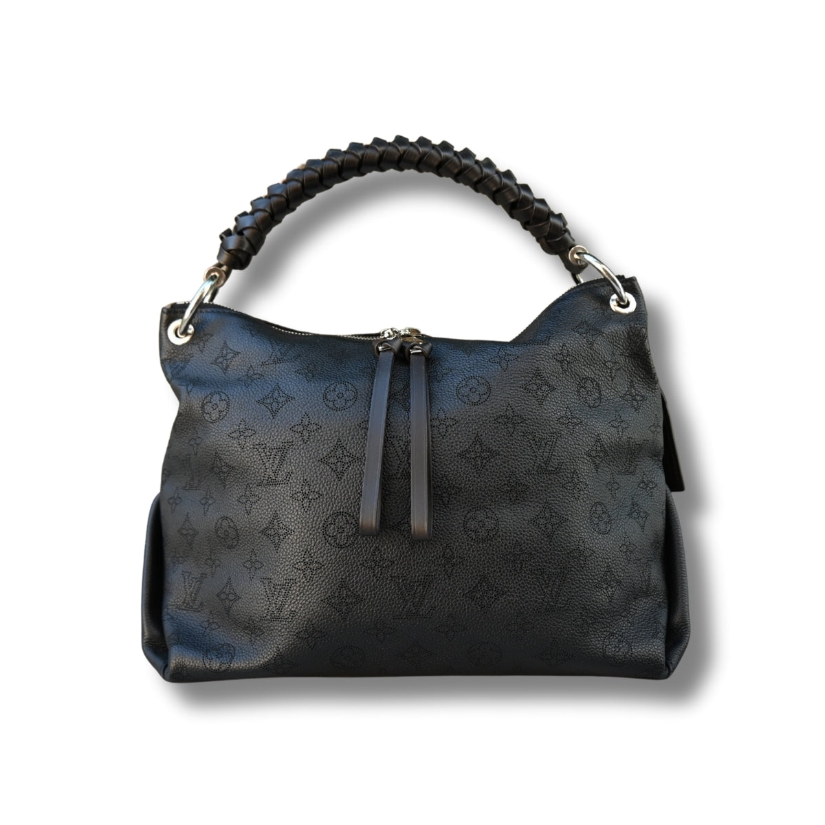 Louis Vuitton Mahina Beaubour Hobo MM Black