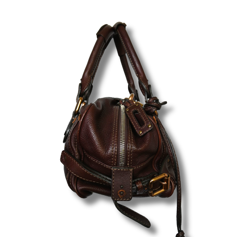Paddington bag in grained leather Crafty Brown
